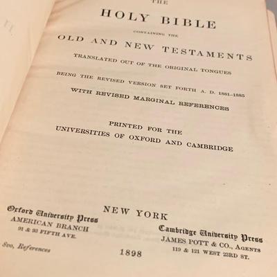 Antique Leather Bibles Lot