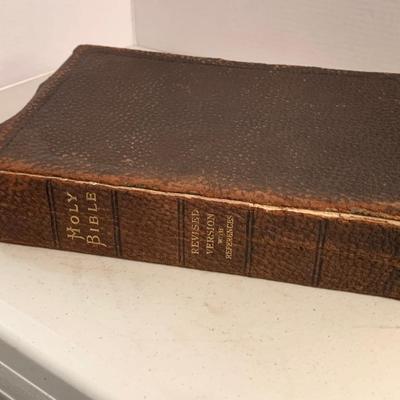 Antique Leather Bibles Lot