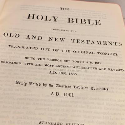 Antique Leather Bibles Lot