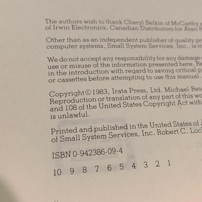Early Atari Computing Books - Inside Atari DOS / Mapping Atari