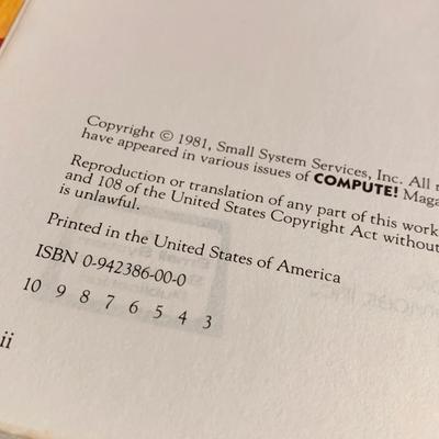 Vintage Computing Book Lot - Compute!’s First Second & Third Book of Atari