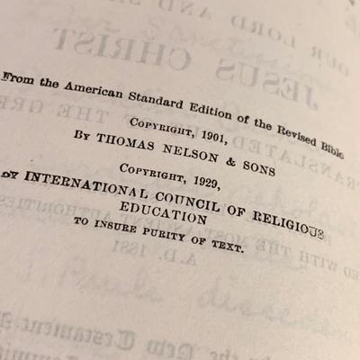 Vintage Leather New Testament Bible