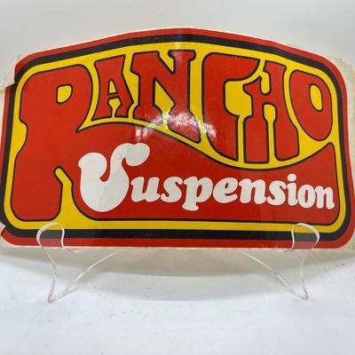Vintage Automotive Equipment Sticker - Rancho Suspension