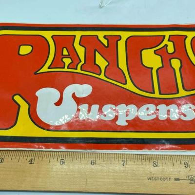 Vintage Automotive Equipment Sticker - Rancho Suspension