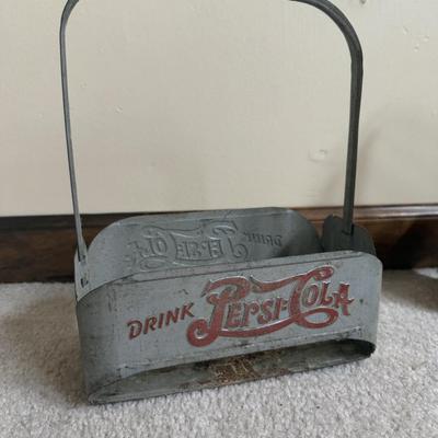 LOT 3B: Vintage Metal Pepsi Cola Bottle Holders