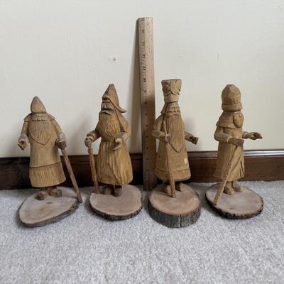 LOT 4B: Hand Carved Wooden Sculptures