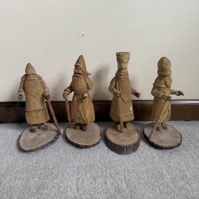 LOT 4B: Hand Carved Wooden Sculptures