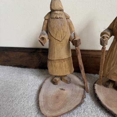 LOT 4B: Hand Carved Wooden Sculptures