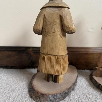 LOT 4B: Hand Carved Wooden Sculptures