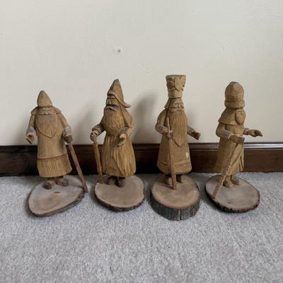 LOT 4B: Hand Carved Wooden Sculptures