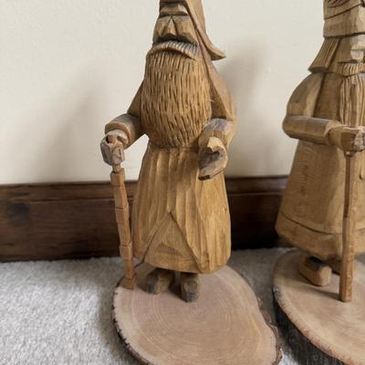 LOT 4B: Hand Carved Wooden Sculptures