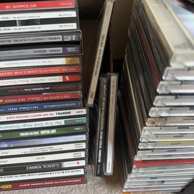 LOT 5B: Large Collection of CDs w/ Rotating CD Rack