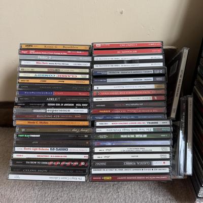 LOT 5B: Large Collection of CDs w/ Rotating CD Rack