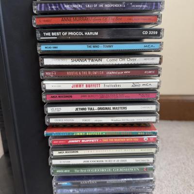 LOT 5B: Large Collection of CDs w/ Rotating CD Rack
