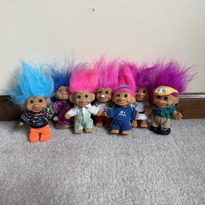 LOT 7B: Vintage 90s Troll Dolls - Russ & More