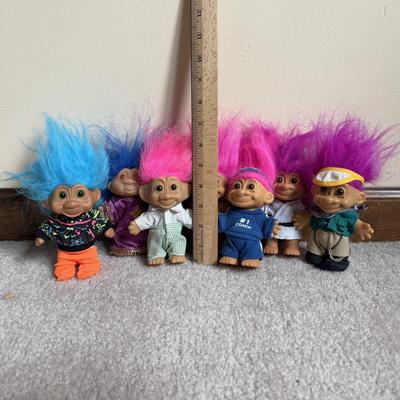 LOT 7B: Vintage 90s Troll Dolls - Russ & More