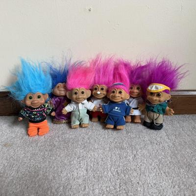 LOT 7B: Vintage 90s Troll Dolls - Russ & More