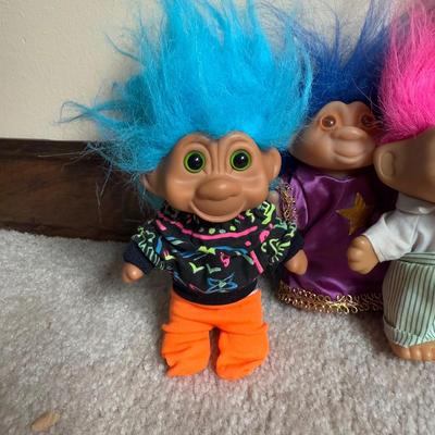 LOT 7B: Vintage 90s Troll Dolls - Russ & More