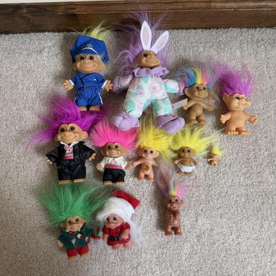 LOT 8B: Vintage 90s Troll Dolls - Russ & More