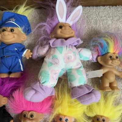 LOT 8B: Vintage 90s Troll Dolls - Russ & More