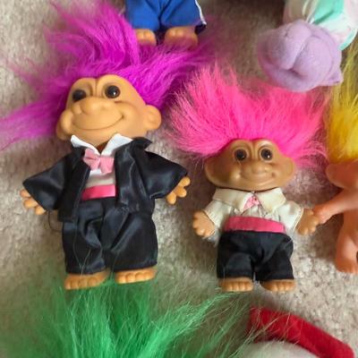 LOT 8B: Vintage 90s Troll Dolls - Russ & More