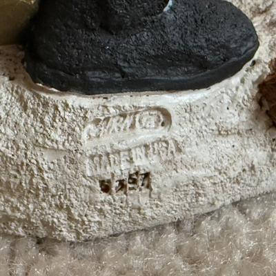 LOT 10B: Tom Clark Santa Sculptures - 1991 Down with a Sound & Cairn Christmas 2000