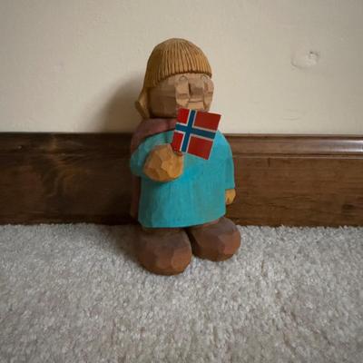 LOT 17B: Hand Carved Tom Pollock Wood Decor