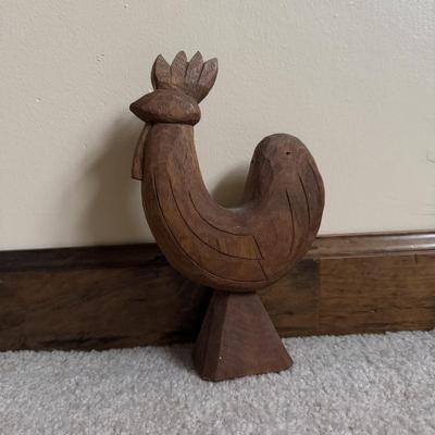 LOT 17B: Hand Carved Tom Pollock Wood Decor
