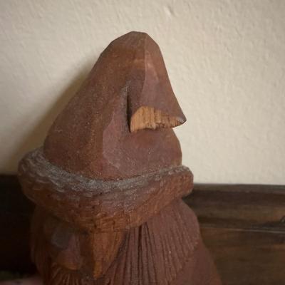 LOT 17B: Hand Carved Tom Pollock Wood Decor