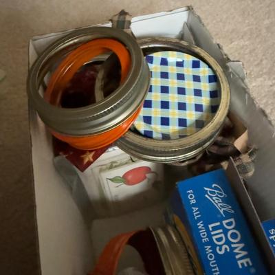 LOT 18B: Mason Jars - Ball, Atlas & More w/ Stylish Lids and Ring Tops