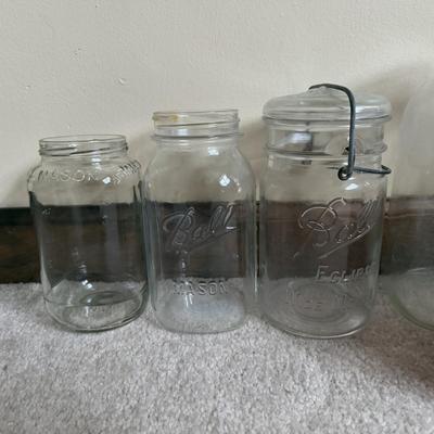 LOT 18B: Mason Jars - Ball, Atlas & More w/ Stylish Lids and Ring Tops