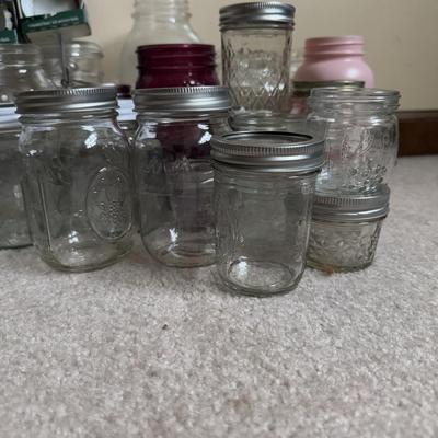 LOT 18B: Mason Jars - Ball, Atlas & More w/ Stylish Lids and Ring Tops