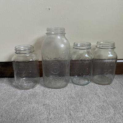 LOT 18B: Mason Jars - Ball, Atlas & More w/ Stylish Lids and Ring Tops