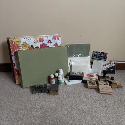 LOT 19B: Scrapbooking Kit w/ Metal Stamp Blocks