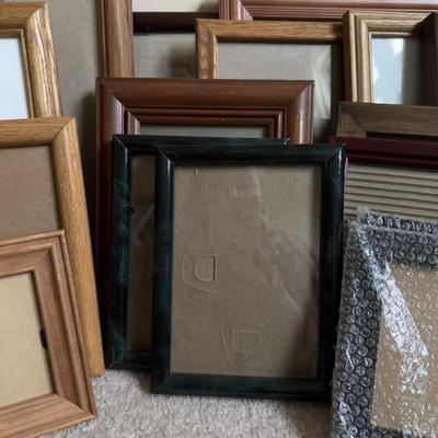 LOT 20B: Large Collection of Photo Frames - Wood, Metal, Folding & More