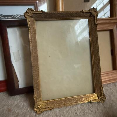 LOT 20B: Large Collection of Photo Frames - Wood, Metal, Folding & More
