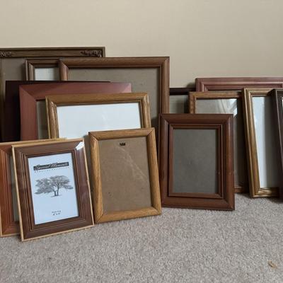 LOT 20B: Large Collection of Photo Frames - Wood, Metal, Folding & More