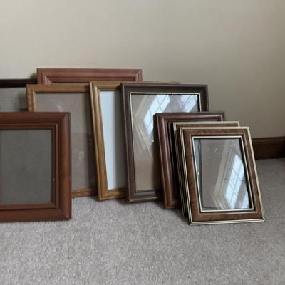 LOT 20B: Large Collection of Photo Frames - Wood, Metal, Folding & More
