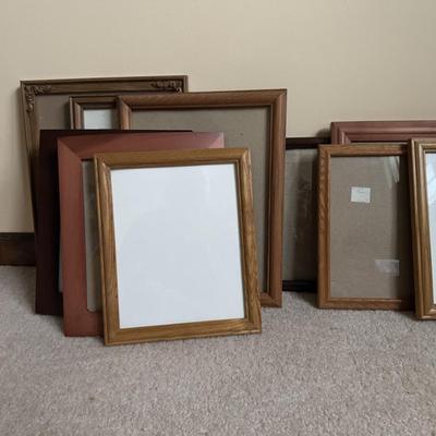 LOT 20B: Large Collection of Photo Frames - Wood, Metal, Folding & More