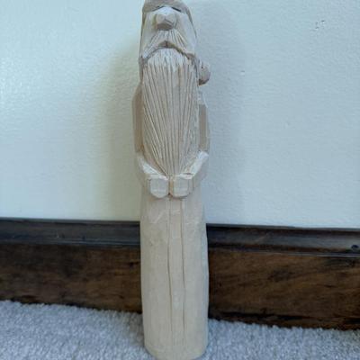 LOT 23B: Hand Carved Tom Pollock Wood Sculptures