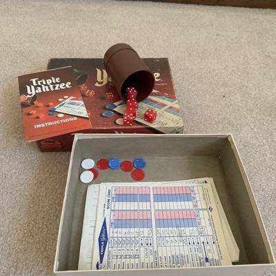 LOT 27B: Vintage 1950s Monopoly, 1970s Triple Yahtzee & c1950s-60s Kids Puzzles