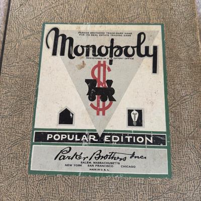 LOT 27B: Vintage 1950s Monopoly, 1970s Triple Yahtzee & c1950s-60s Kids Puzzles