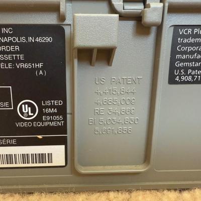 LOT 29B: RCA VCR Model No VR651HF w/ Collection of Disney VHS Tapes