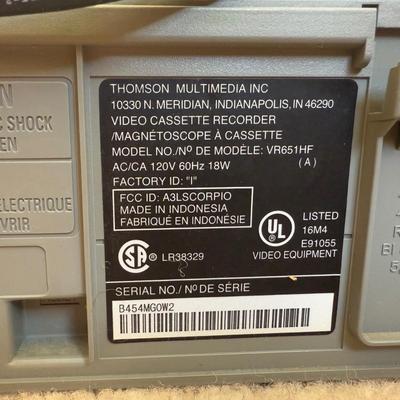 LOT 29B: RCA VCR Model No VR651HF w/ Collection of Disney VHS Tapes