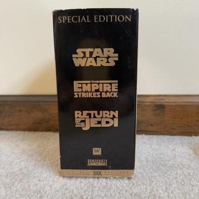LOT 30B: VHS - Star Wars Special Edition Trilogy Box Set, Copies of Star Wars Episodes I & II & Animated Adaptation of JRR...