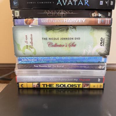 LOT 31B: Panasonic DVD/CD Player Model DVD-RV27 w/ Collection of DVDs - Avatar, Mamma Mia, Lord of the Rings & More