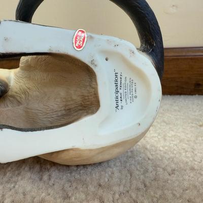 LOT 32B: Collection of Cat Figurines w/ Framed Needlepoint Portrait