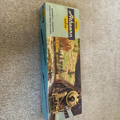 LOT 36B: Atlas HO Train Cars in Boxes, Throttlepack Model 501 Transformer w/ Box & More