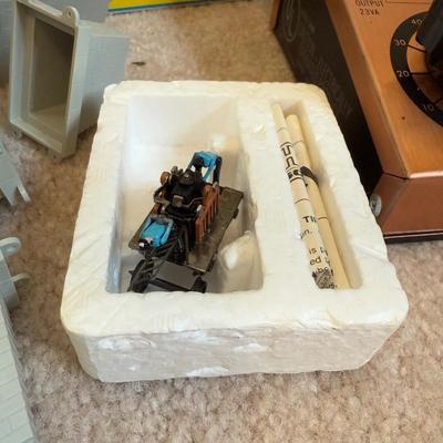 LOT 36B: Atlas HO Train Cars in Boxes, Throttlepack Model 501 Transformer w/ Box & More