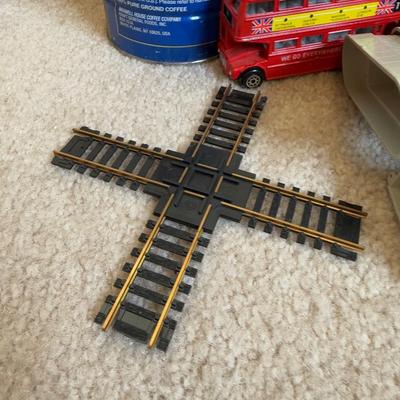 LOT 36B: Atlas HO Train Cars in Boxes, Throttlepack Model 501 Transformer w/ Box & More